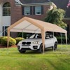 Costway 10x20FT Patio Heavy Duty Carport Garage Steel All-Weather Tent Outdoor Shelter - 2 of 4
