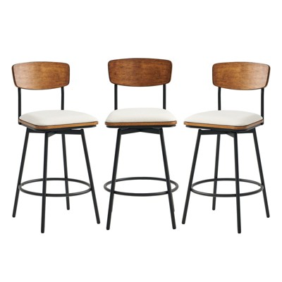 Spruce&Spring Swivel Counter Height Bar Stool Set of 2