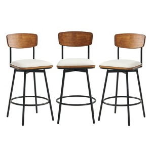 Spruce&Spring Swivel Counter Height Bar Stool Set of 2 - 1 of 4