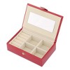 REGALWOVEN Women's Mini Modern Portable Faux Leather Jewelry Box - 3 of 4