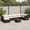 vidaXL Patio Lounge Set Black, Cream White - 2 of 4