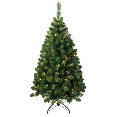 Kurt Adler 4.5' Pre-Lit LED Green Pine Christmas Tree