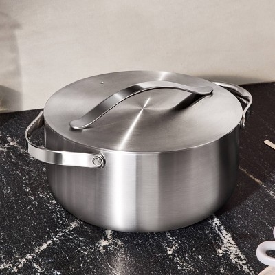 6.5 Qt Stainless Steel Non-stick Dutch Oven with Lid