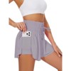 Flowy Athletic Dress Shorts for Women Workout Running Gym Yoga High Waist Skort Sweat Skirt Cute Clothes Summer Outfits - 4 of 4