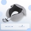 Unique Bargains Travel Neck Pillow with Extra Large Hood 1 Set - 4 of 4