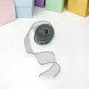 Unique Bargains Ribbon Plain Fishtail Organza Simple Style Polyester 354.33"x1.57" 1Pcs - 2 of 3