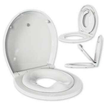 JOOL BABY Quick Flip Toilet Seat with Built-In Potty Training Seat - Round
