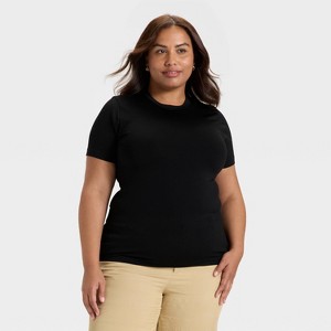 Women's Slim Fit Seamless Short Sleeve T-Shirt - A New Day™ - 1 of 3