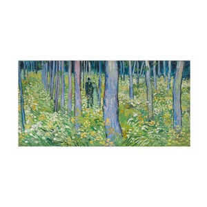 Trademark Fine Art -Van Gogh 'Undergrowth With Two Figures' Canvas Art - 1 of 4