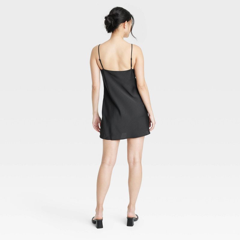 Women's V-Neck Mini Slip Dress - A New Day™, 3 of 11