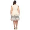 Plus Size Fit and Flare Knee Length Dress - 3 of 4