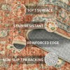 Washable Runner Rugs - Stain Resistant, Non-Slip, Pastel Oriental Runner for Bedroom, Laundry, Hallway - 3 of 4