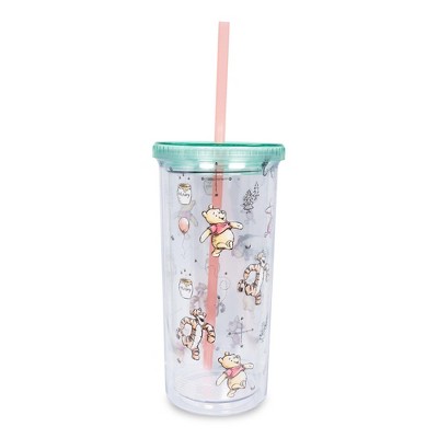 Silver Buffalo Winnie The Pooh Sweet As Can Bee 21 Ounce Glass Mason Jar  With Lid And Straw : Target