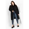 Women's Plus Size Sassy Military Coat - black | CITY CHIC - 4 of 4