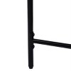 GlasFlength Ottomans and Benches Handwoven Paper Rope Ottoman with Metal Frame Simple Design for Modern Living Spaces, Black, 24.41"*12.2"*4.13" - 4 of 4