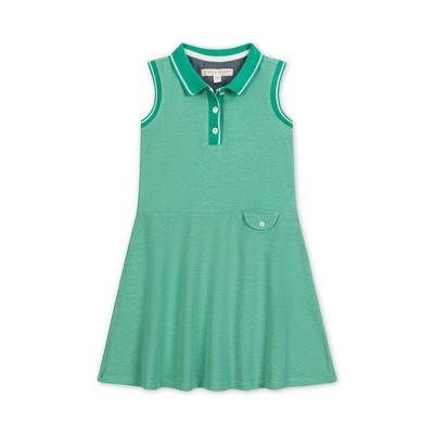 Hope & Henry Girls'  Sleeveless Pique Polo Dress, Toddler