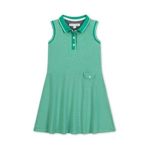 Hope & Henry Girls'  Sleeveless Pique Polo Dress, Kids - 1 of 4