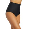ClubSwim Tummy Control Solid Ultra High Waist Swim Brief Bottom - 2 of 4