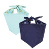 Luvable Friends Dog Reversible Pet Dog and Cat Bandana Bibs 2pk, Banana Space, One Size - 3 of 4