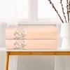 Unique Bargains Floral Pattern Highly Absorbent Quick Dry Bath Towels 28" x 56" 2 Pcs - 3 of 4