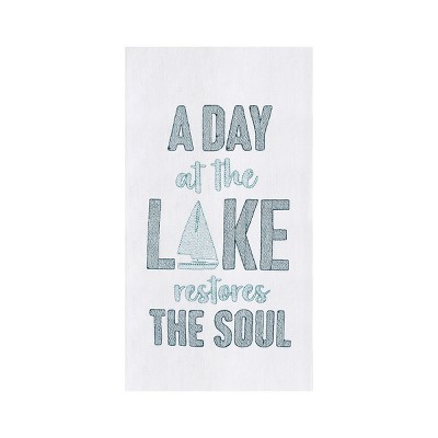 C&F Home Day At The Lake Flour Sack Dishtowel