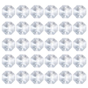 Unique Bargains Crystal Pendants Octagon Beads for DIY Lamp Arts Crafts Decoration 60 Pcs - 1 of 4