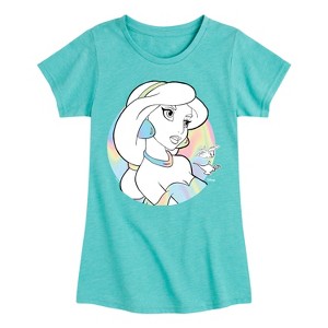 Girls' - Disney - Jasmine Isn't Listening Fitted Short Sleeve Graphic T-Shirt - 1 of 4