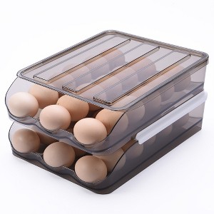 OnDisplay Stackable Acrylic Gravity Egg Tray Holder for Fridge - 1 of 4