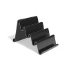 TRU RED 4 Compartment Business Card Holder Black TR58198 - 2 of 3