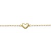 Guili Minimalist Heart Charm Chain Bracelet in White, Gold, or Rose Gold – Dainty, Versatile Accessory for Layering or Adding Romance. - 2 of 2