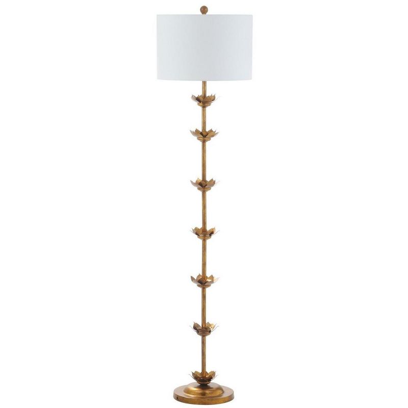 Landen Leaf 63.5 Inch H Floor Lamp - Antique Gold - Safavieh., 1 of 5