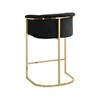 Meridian Furniture,Donatella Black Velvet Stool - 2 of 4