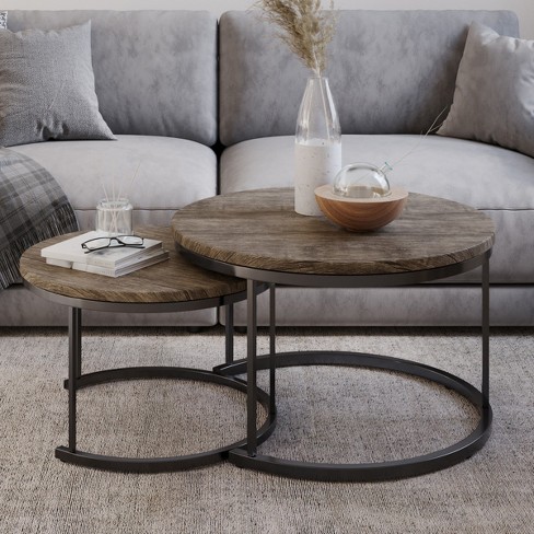 Round stackable coffee deals table