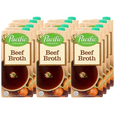 Pacific Foods Beef Broth - Case of 12/32 oz