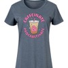 Women's - Instant Message - Coffee Lover Graphic T-shirt Dress - 2 of 4