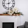 Northlight 24" Cream Poinsettia Christmas Stem Spray - 3 of 4