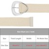 INSPIRE CHIC Women Woven Wide Stretch Straw Rattan Triangle Buckle Elastic Belts Waistband 1Pc - 4 of 4
