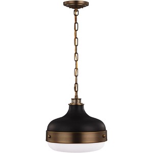 Generation Lighting Cadence 13" Wide Antique Brass Mini Pendant Light - 1 of 3