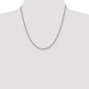 Black Bow Jewelry 3mm, Sterling Silver, Hollow Bead Chain Necklace - 2 of 4