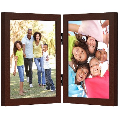 Americanflat Hinged Picture Frame with shatter-resistant glass - Available in a variety of sizes and styles
