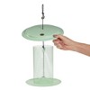 Bird Choice Modern Farmhouse Sunflower Seed Tube Bird Feeder 9.5" Sage Green - 3 of 4
