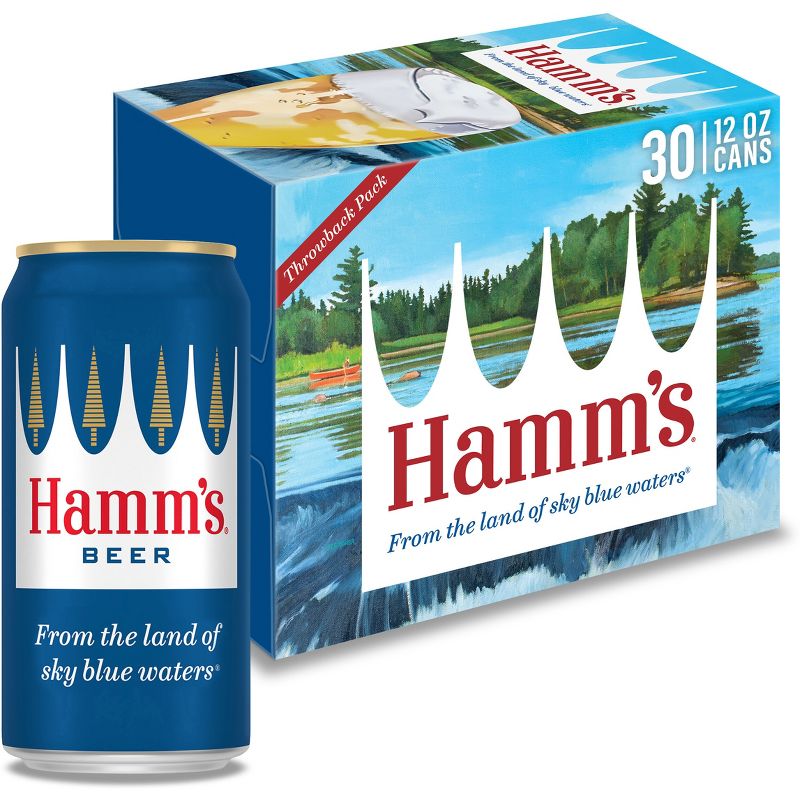 Hamm&#39;s Premium Beer - 30pk/12 fl oz Cans, 1 of 11