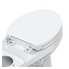 CuisinSmart 17"/19" Toilet Seat, Quick-Attach Hardware with Grip-Tight Bumpers, Quick-Release, Slow-Close Toilet Seat - 2 of 4