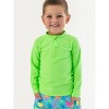 RuggedButts Boys UPF50+ Sun Protected Zipper Long Sleeve Rash Guard - 3 of 4