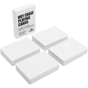 Apostrophe Games Dry Erase Reusable Blank Playing Cards - Poker Size 180 cards - 1 of 4