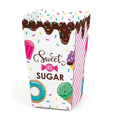 Big Dot of Happiness Sweet Shoppe - Candy and Bakery Birthday Party or Baby Shower Favor Popcorn Treat Boxes - Set of 12