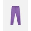 Deux par Deux Girl Shiny Stretch Leggings Purple - 3 of 4