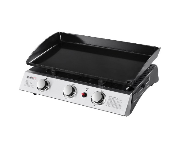 Portable PD1300 3-Burner Gas Griddle Black /Porcelain - Royal Gourmet