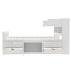 NicBex Full Size Wooden Platform Bed, Modern Storage Bed Frame with 6 Drawers and Bedside Bookcases for Bedroom - 3 of 4