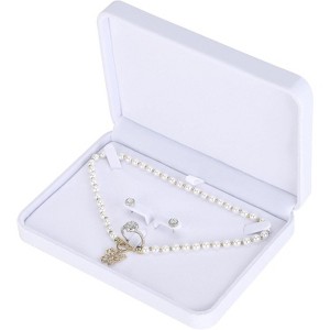 Large Jewelry Set Box, Necklace and Ring Earring Pendant Gift Box, Pearl Necklace Storage Case - 1 of 4